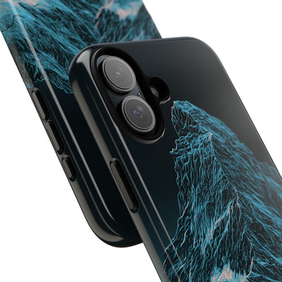 Glacial Alpine Peak · Tough Phone Case for iPhone · Blue