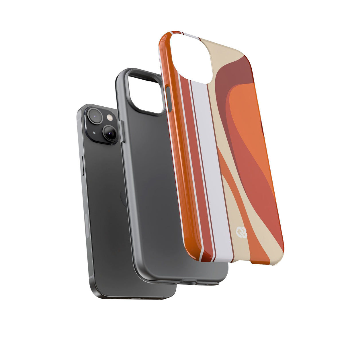 Terracotta Strata · Tough Phone Case for iPhone · Orange