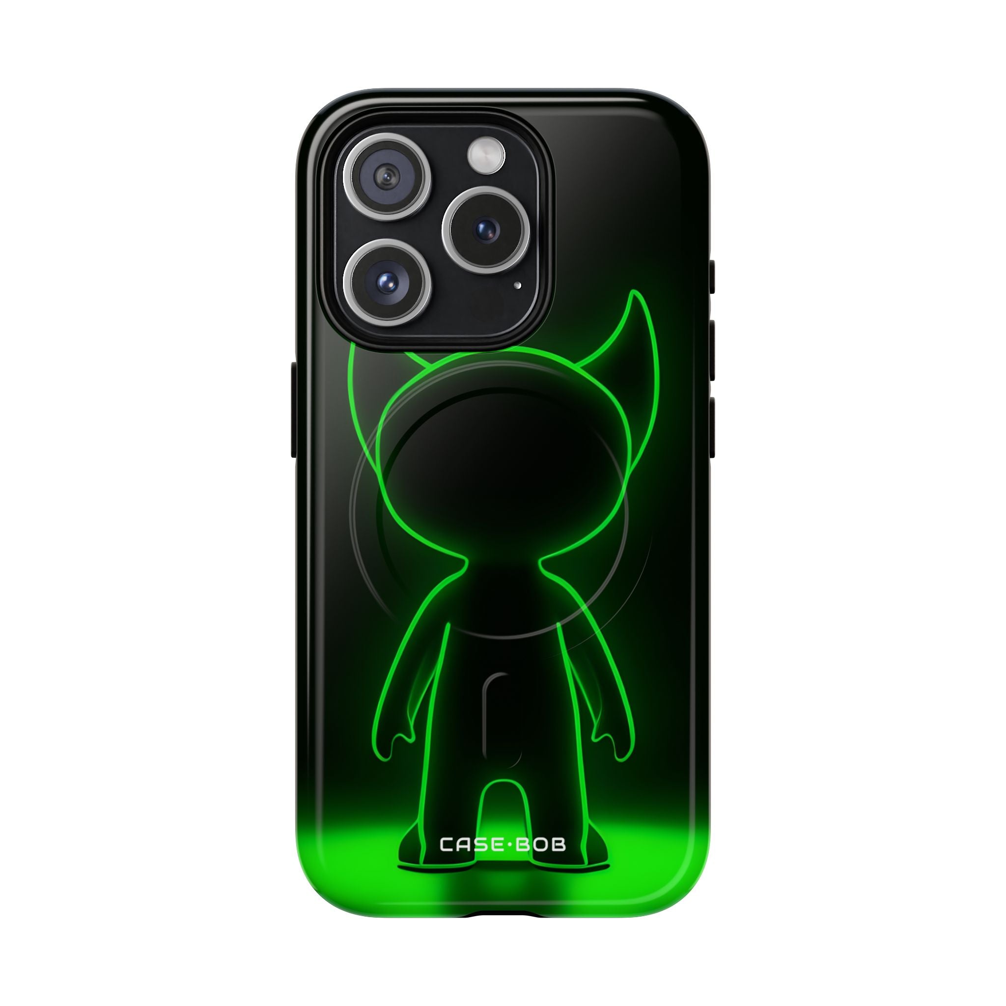 Neon Horned Glow iPhone 15 Pro Case - Tough+