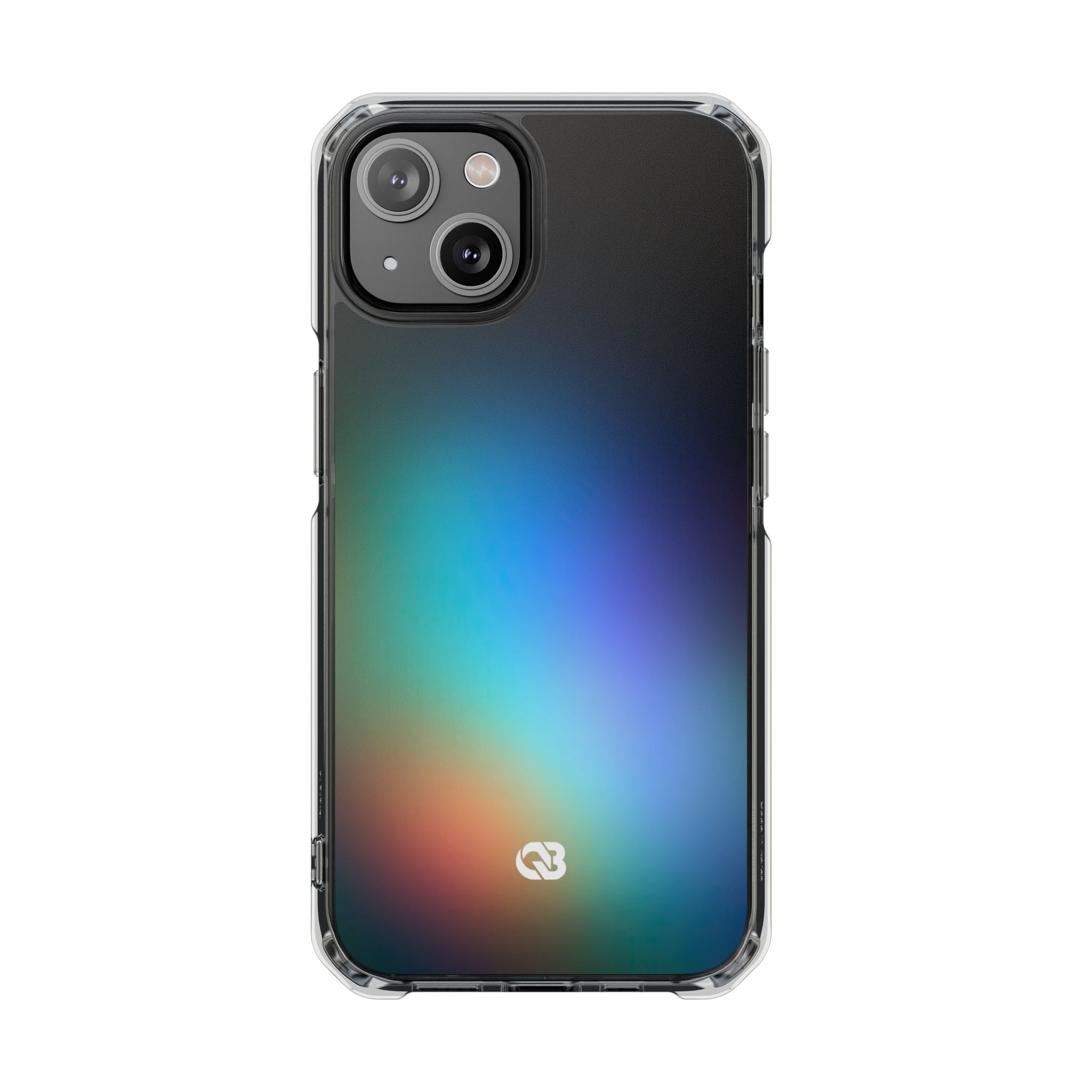 Black Impact MagSafe Phone Case for iPhone - Electric Prism Grain