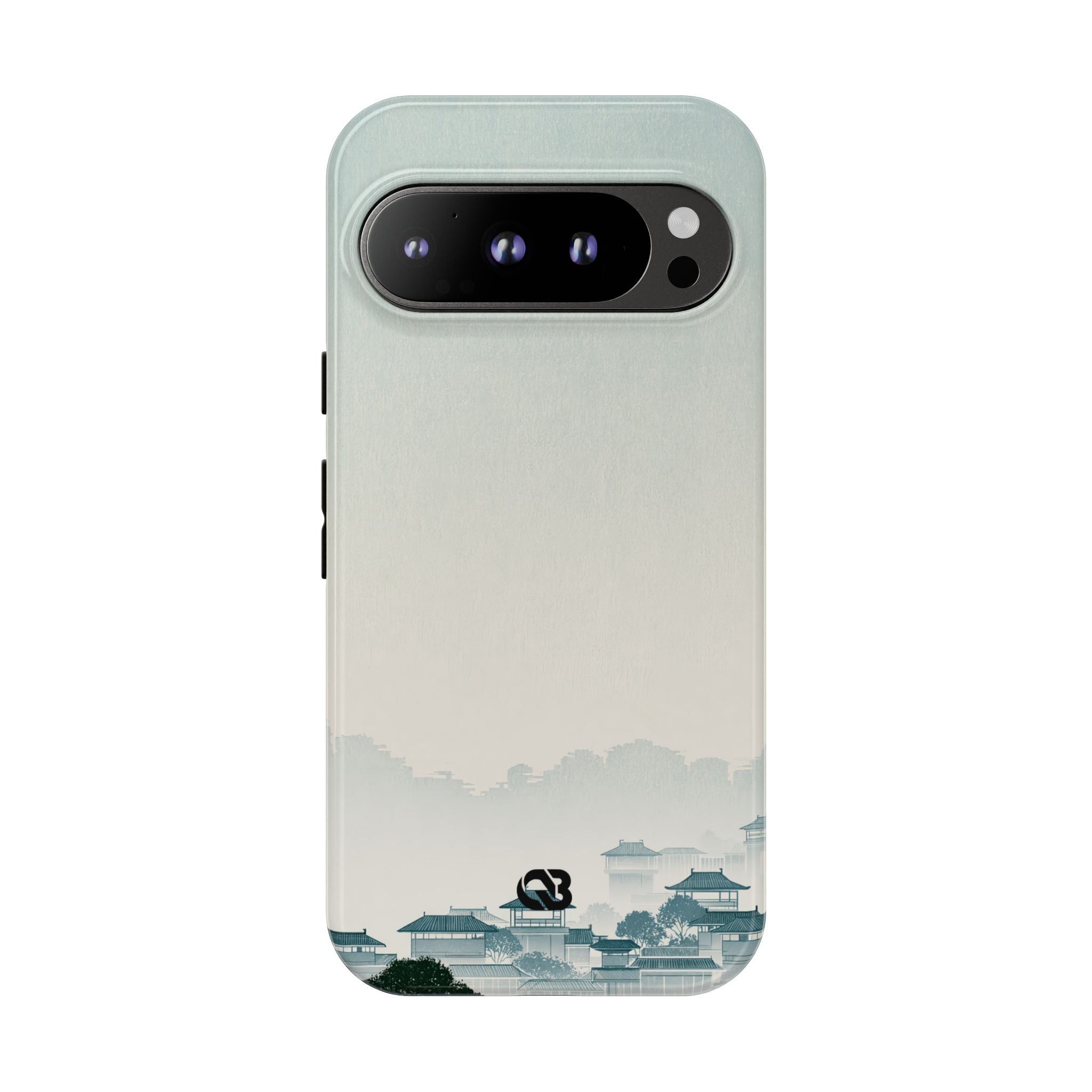 Blue Tough Phone Case for Google Pixel - Mist Valley Pagoda