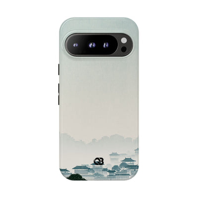 Blue Tough Phone Case for Google Pixel - Mist Valley Pagoda