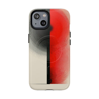 Red Tough 2.0 Magsafe Phone Case for iPhone - Split Signal Red