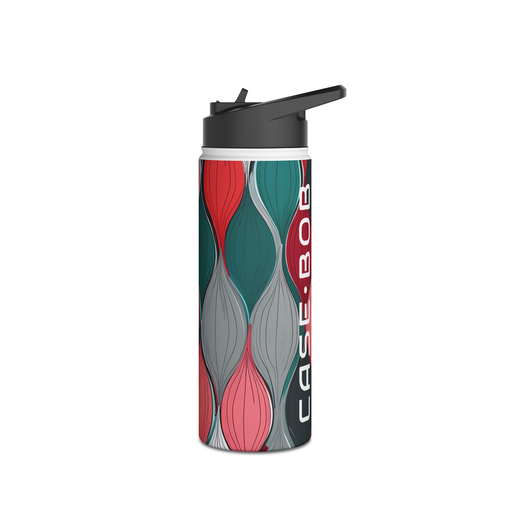 Leaf Spiral Pink - Stainless Steel Water Bottle