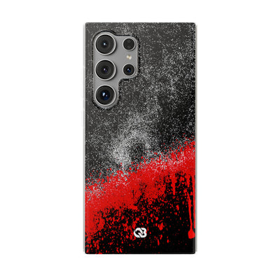 Crimson Noir Drip · Lite Phone Case for Samsung · Black
