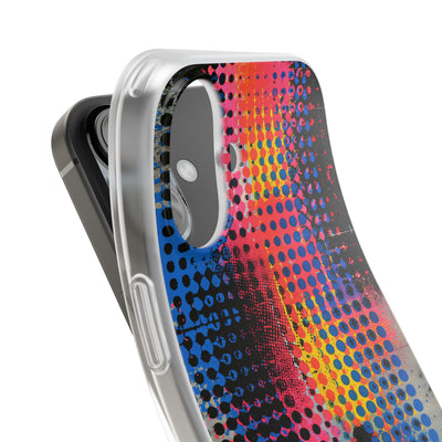 Chromatic Halftone Grid · Lite Phone Case for iPhone ·  Blue