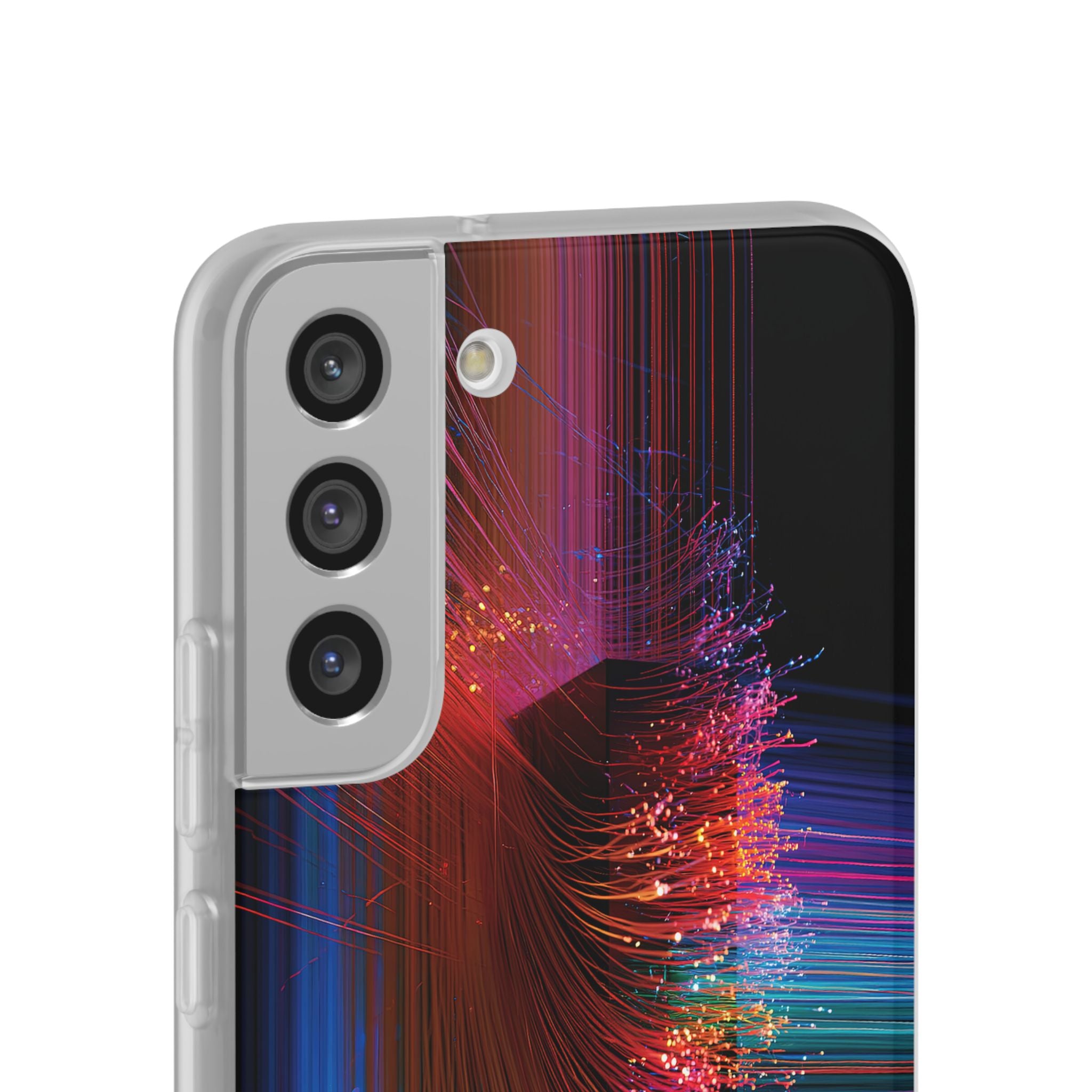 Black Lite Phone Case for Samsung - Cyber Optic Streak