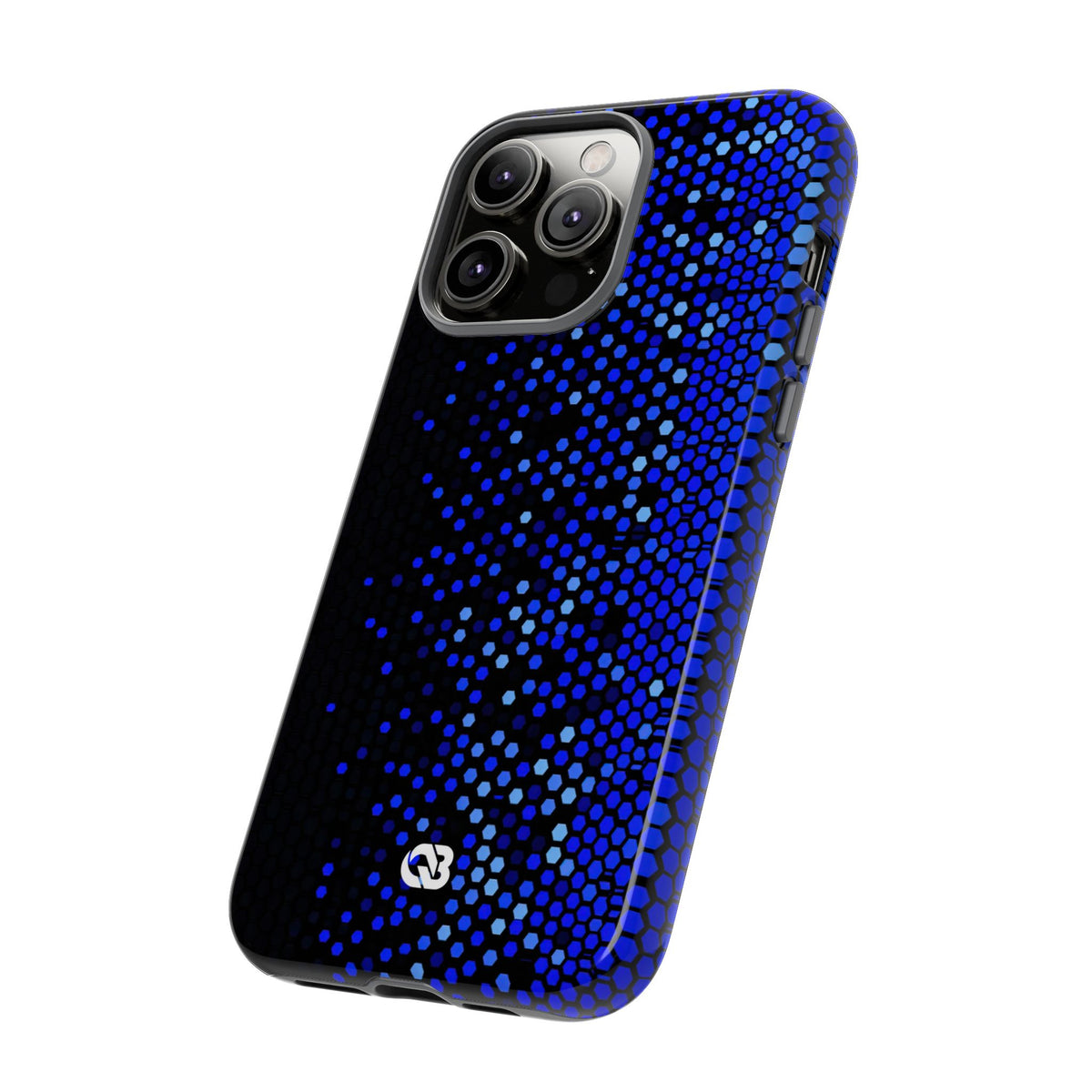 Cobalt Hex Dispersion · Tough Phone Case for iPhone · Blue