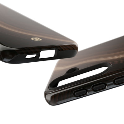 Brown Tough Phone Case for Samsung - Bronzed Canyon Relief