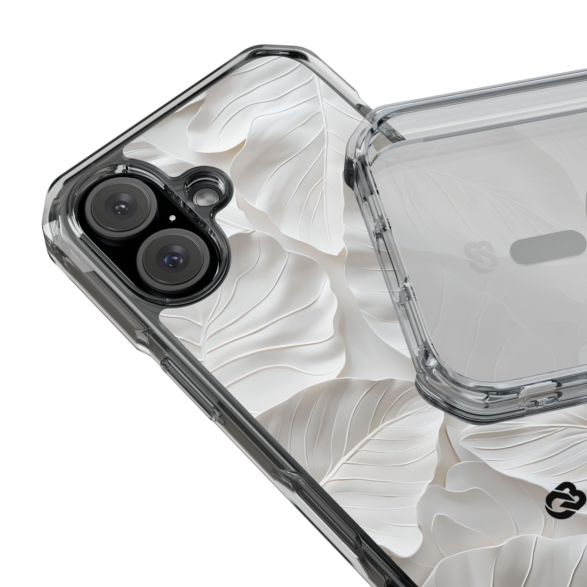 Sculpted Ivory Leaves · Impact Phone Case for iPhone · Magsafe