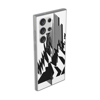 White Lite Phone Case for Samsung - Shattered Vector Spire