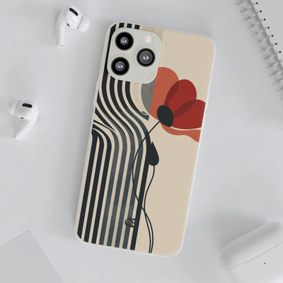 Modernist Poppy · Lite Phone Case for iPhone ·  Beige