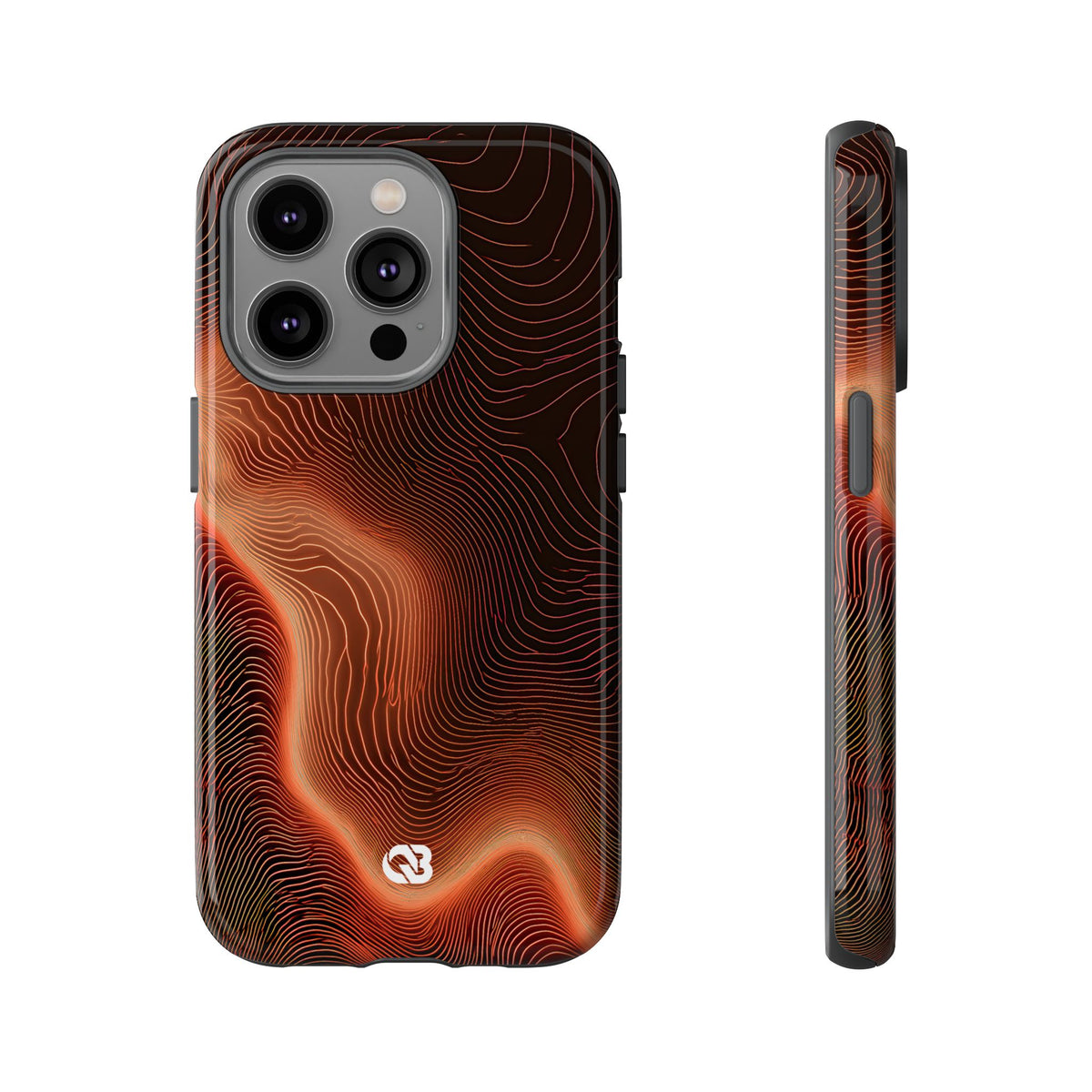 Caldera Ridge · Tough Phone Case for iPhone · Orange