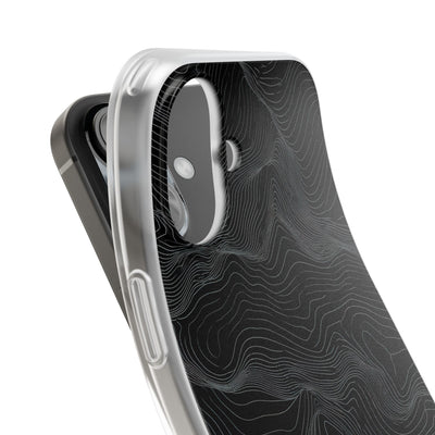 Obsidian Contour Elevation · Lite Phone Case for iPhone ·  Black