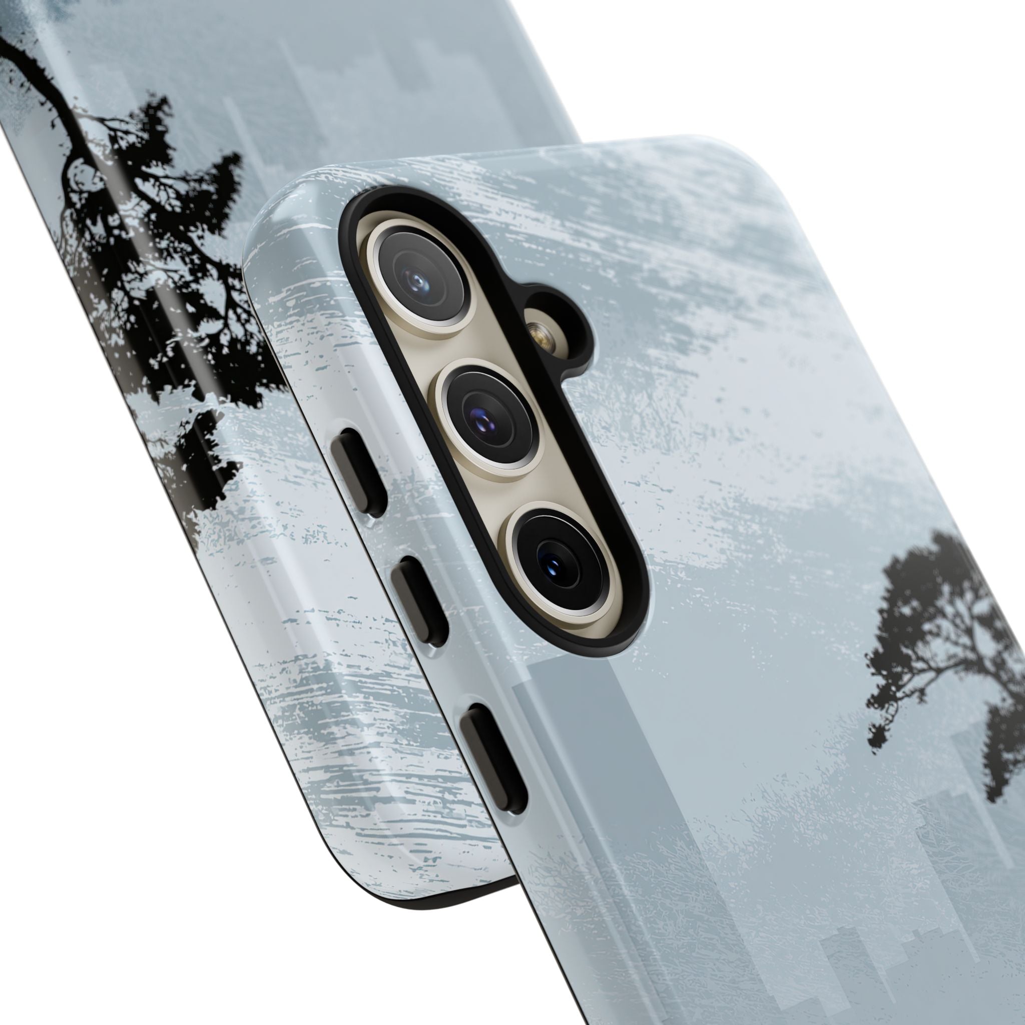 Grey Tough Phone Case for Samsung - Steel Slate Zen