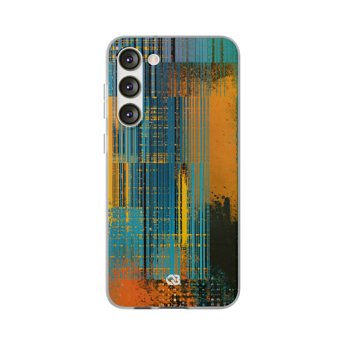 Cyber Glitch Stream · Lite Phone Case for Samsung · Teal