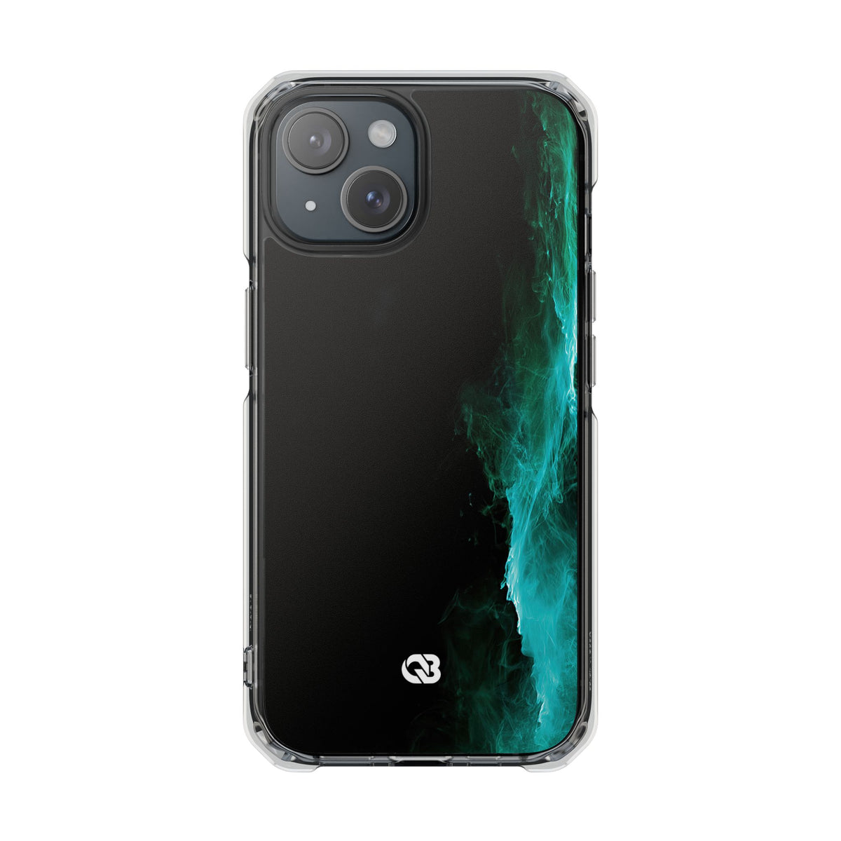 Luminous Plume · Clear Impact Magnetic Phone Case for iPhone · Teal