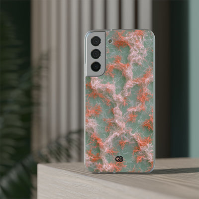 Coral Pixel Matrix · Lite Phone Case for Samsung · Green