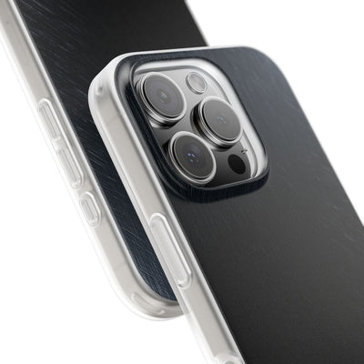 Black Lite Phone Case for iPhone - Midnight Brushed Grain