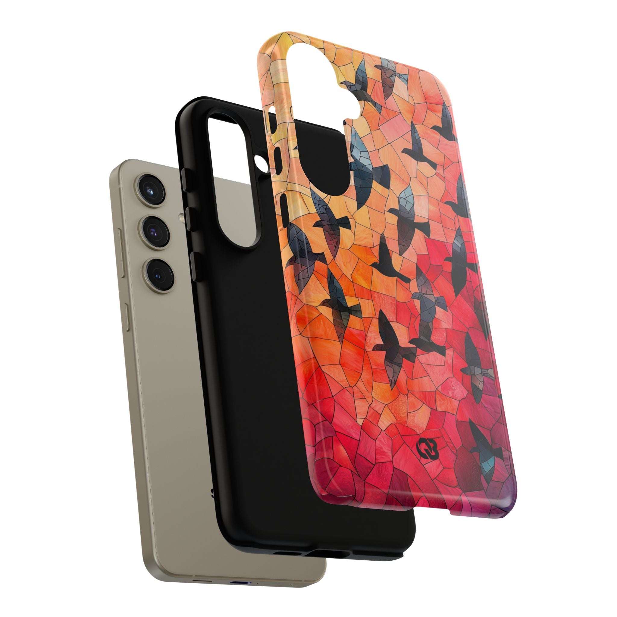 Ember Mosaic Wings · Tough Phone Case for Samsung