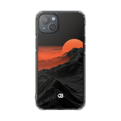 Solar Ridge Mesh · Clear Impact Magnetic Phone Case for iPhone · Black