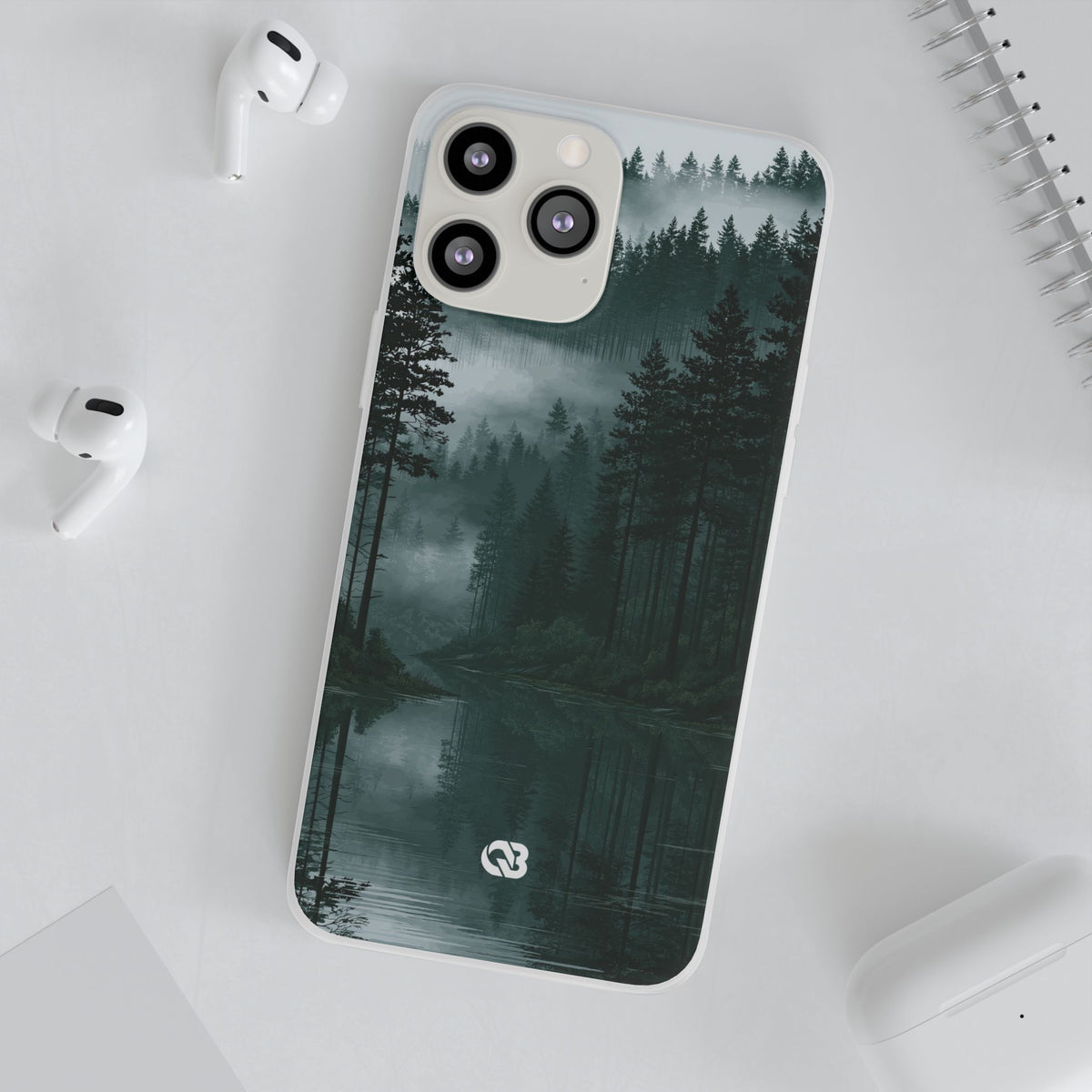 Misty Pine Reflections · Lite Phone Case for iPhone ·  Green