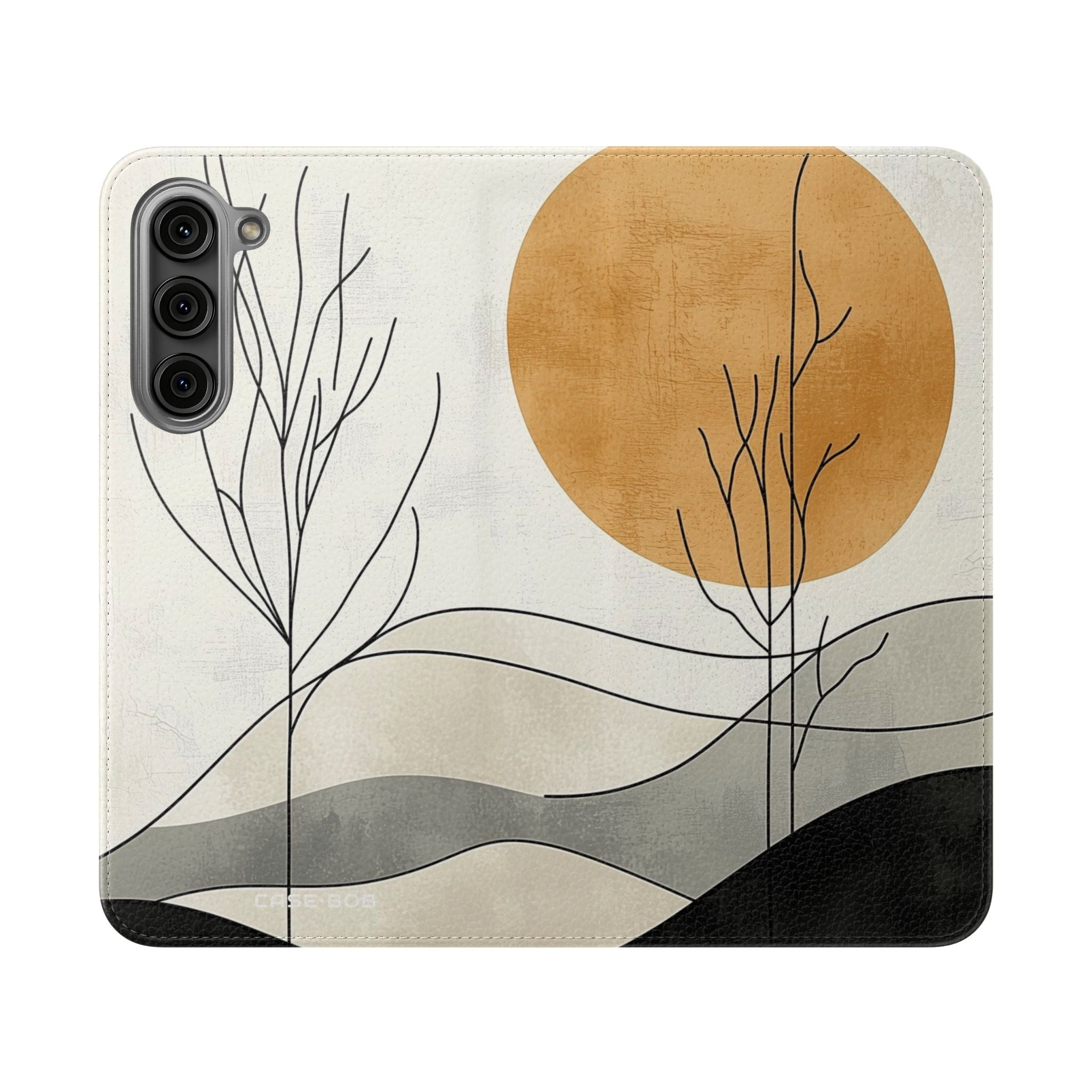 Orange Eclipse Trees - Samsung S23+ Case - Wallet