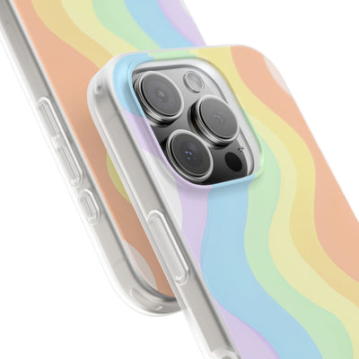 Pastel Ripple Flow · Soft Phone Case for iPhone
