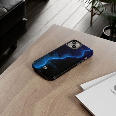 Electric Azure Drift · Tough Phone Case for iPhone · Blue
