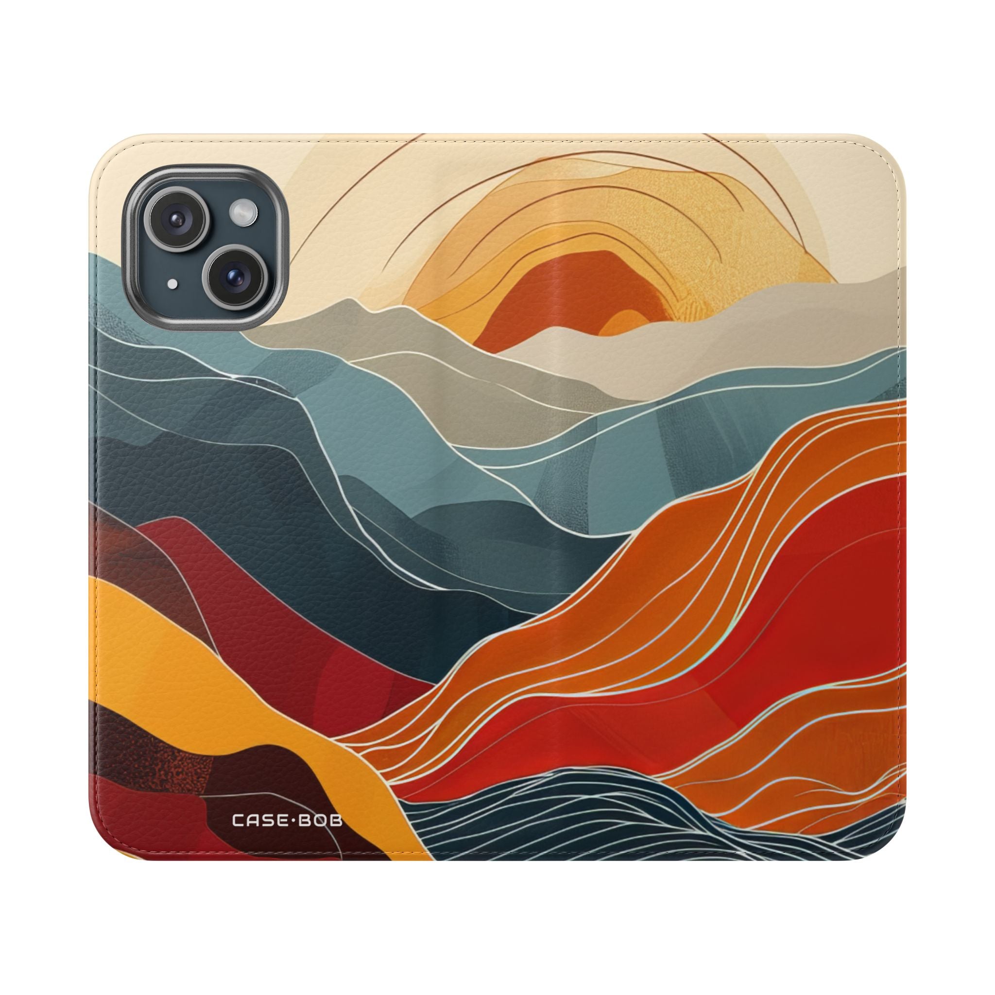 Crimson Hills - iPhone 15 Case - Lompakko