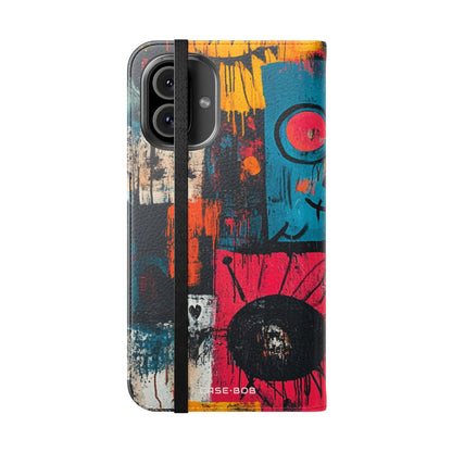 Turquoise Grin - iPhone 16 Plus Case - Wallet