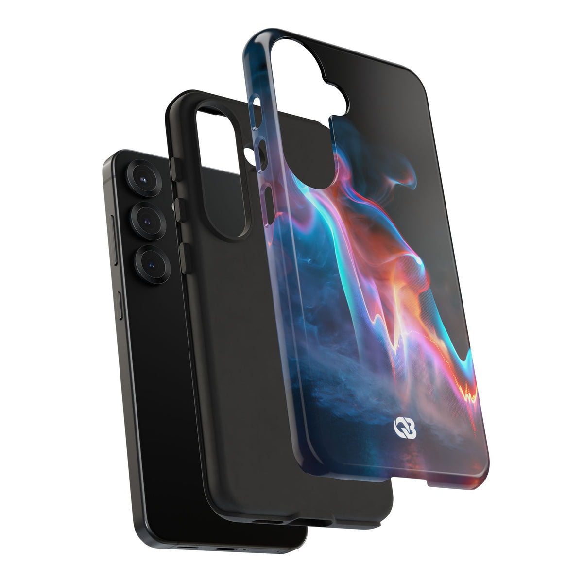 Neon Waveform · Tough Phone Case for Samsung · Black
