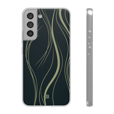 Green Lite Phone Case for Samsung - Obsidian Sage Flow