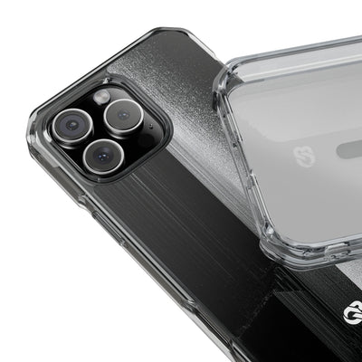 Black Impact MagSafe Phone Case for iPhone - Brutalist Pixel Monolith