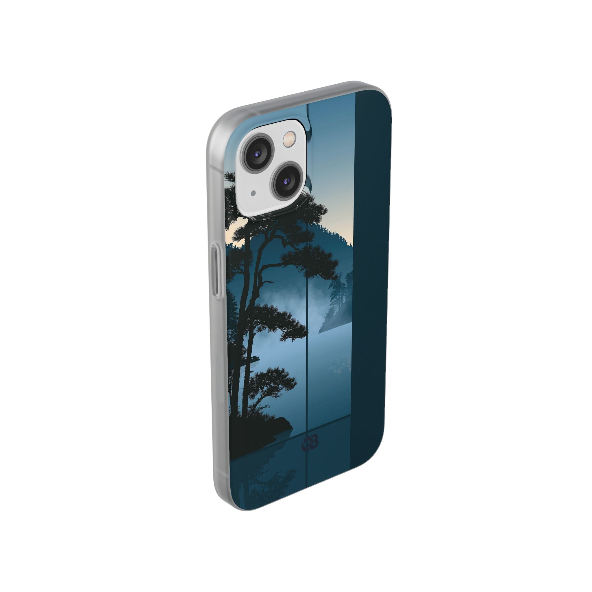 Blue Lite Phone Case for iPhone - Kyoto Mist Pine