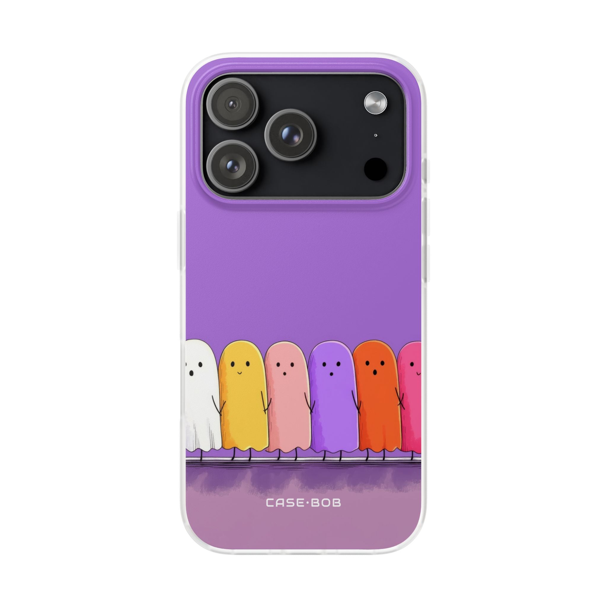 Colorful Ghosts iPhone 17 Pro Case - Soft - CASE•BOB