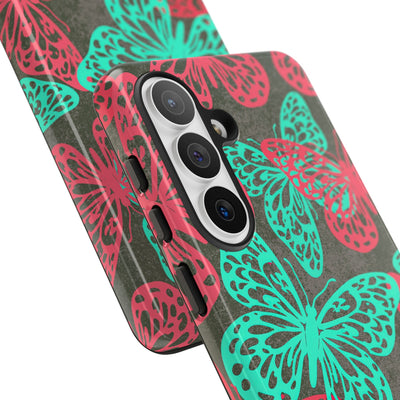 Electric Papillon · Tough Phone Case for Samsung · Pink