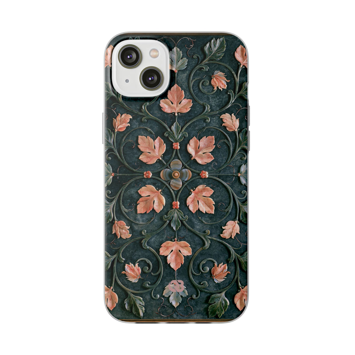 Florentine Rose Arabesque · Lite Phone Case for iPhone ·  Green