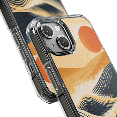 Blue Impact MagSafe Phone Case for iPhone - Kyoto Cresting Tide