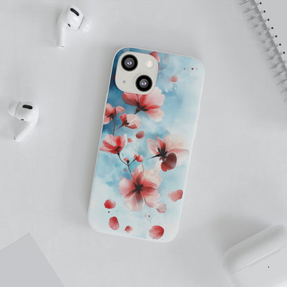 Pink Blossom Drift iPhone 13 mini Case - Soft