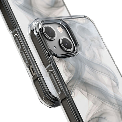 Vapor Noir · Clear Impact Magnetic Phone Case for iPhone ·  White