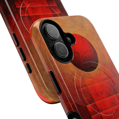 Crimson Orbit iPhone 17 Case - Tough+ - CASE•BOB