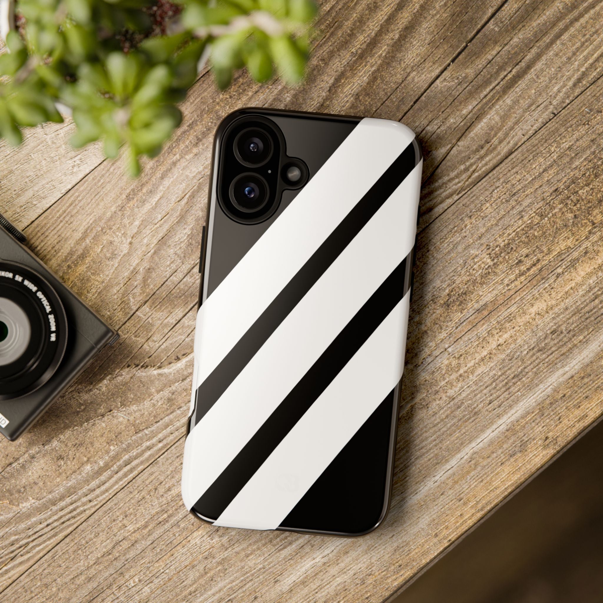 Obsidian White Bars · Tough Telefoncover for iPhone