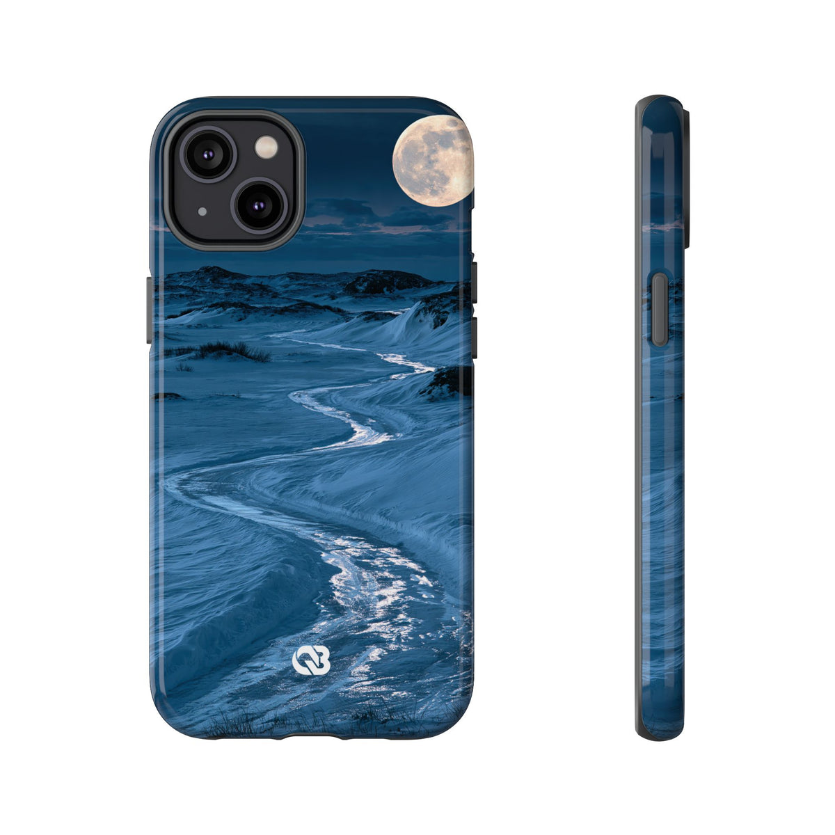 Arctic Moon Drift · Tough Phone Case for iPhone · Blue