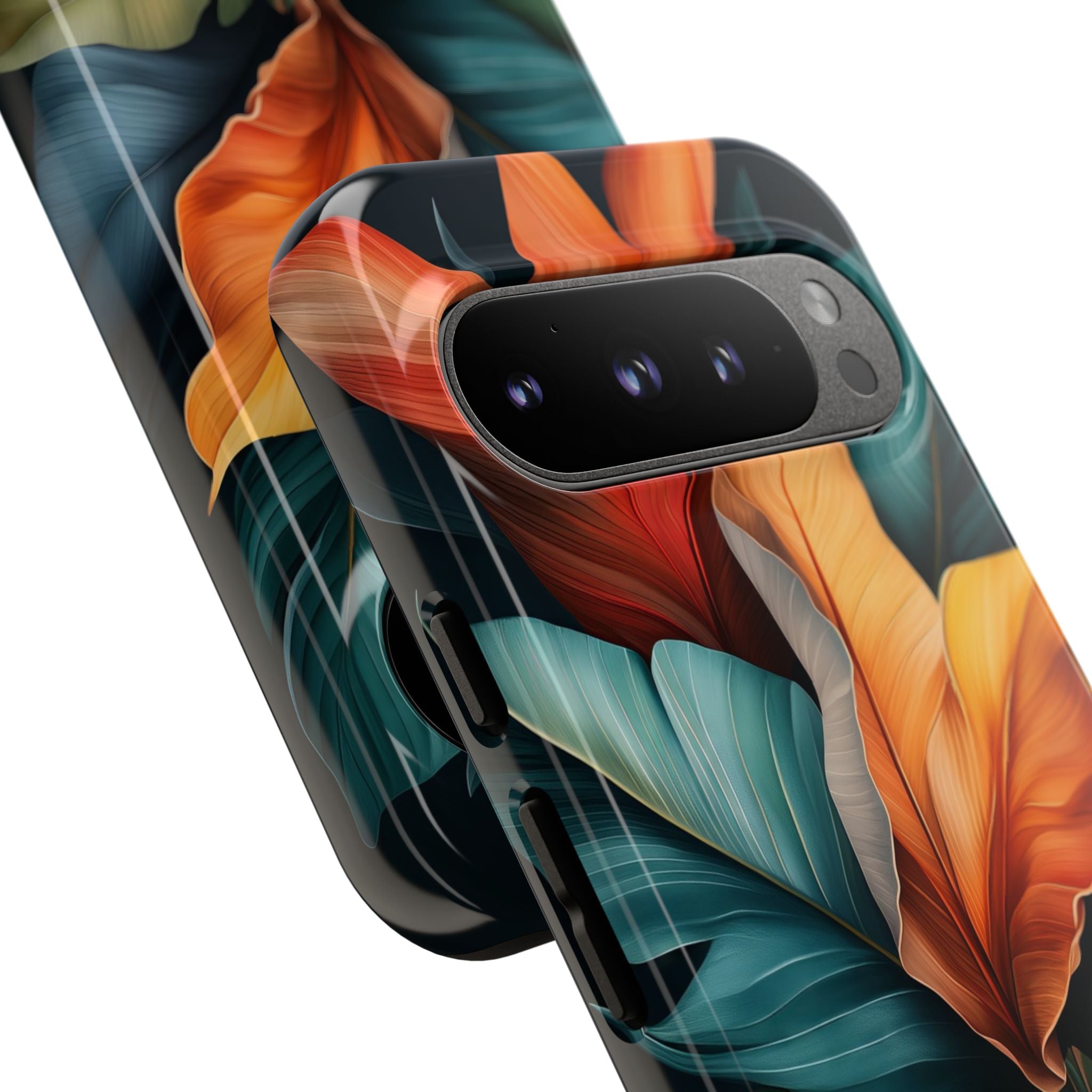 Tropical Leafburst Google Pixel 9 Pro Case - Tough