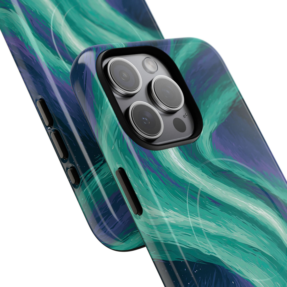 Arctic Aurora Bear · Tough 2.0 Magnetic Phone Case for iPhone · Teal
