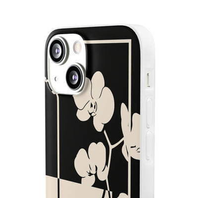 Geometric Orchid Bloom · Lite Phone Case for iPhone ·  Black