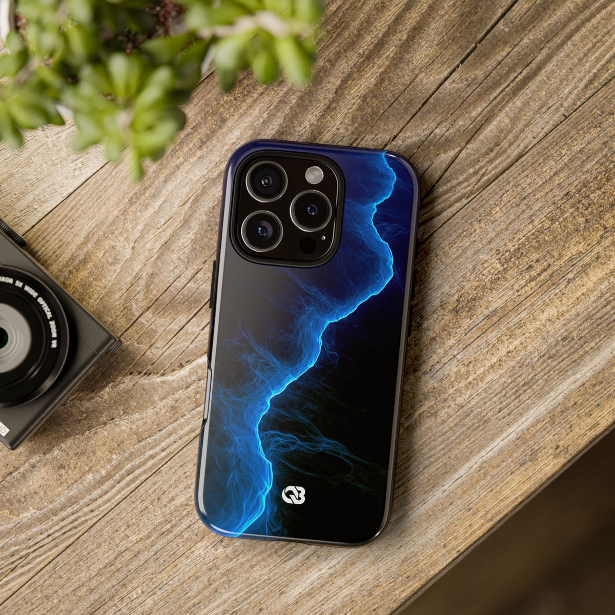 Electric Azure Drift · Tough Phone Case for iPhone · Blue