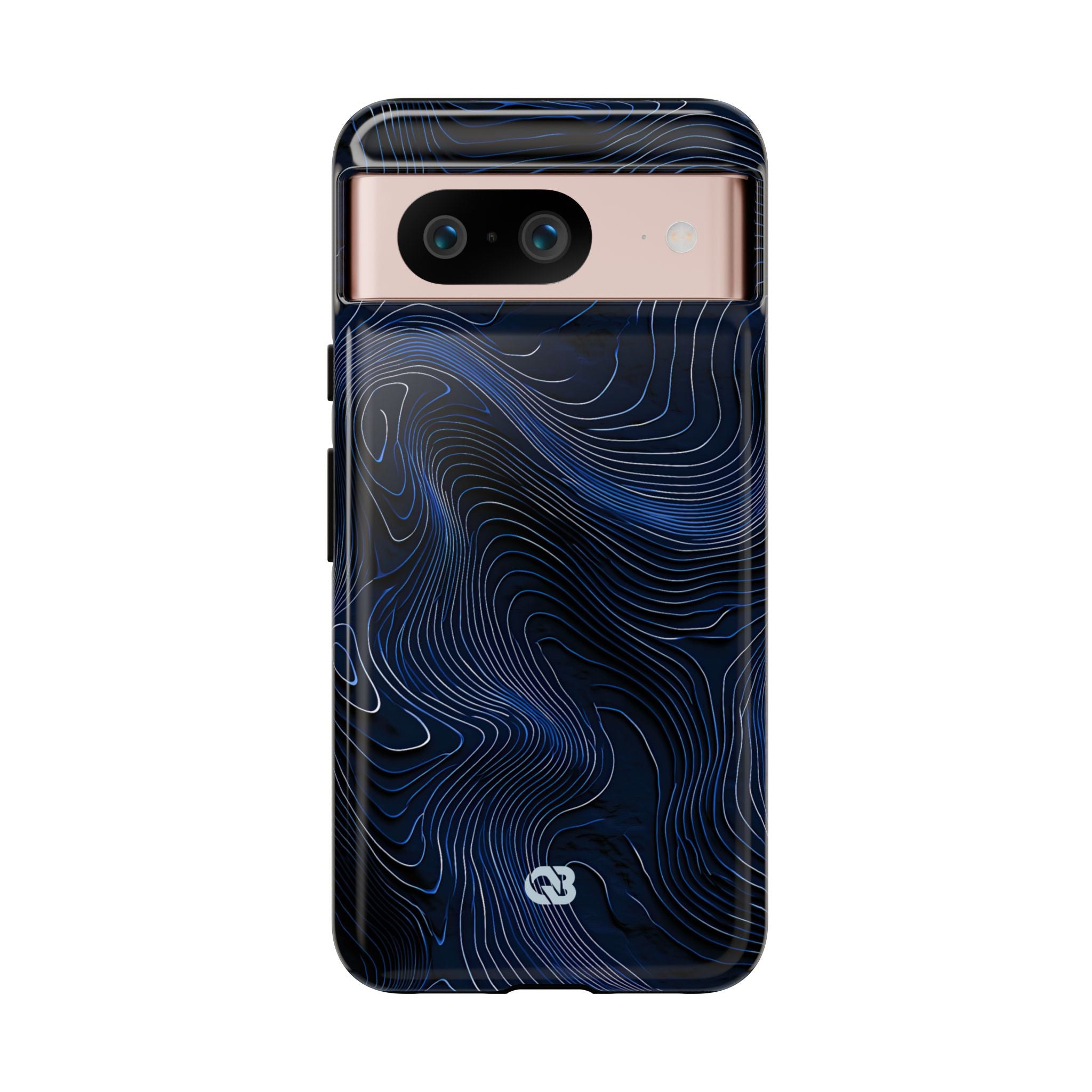 Blue Tough Phone Case for Google Pixel - Cobalt Contour Ridge