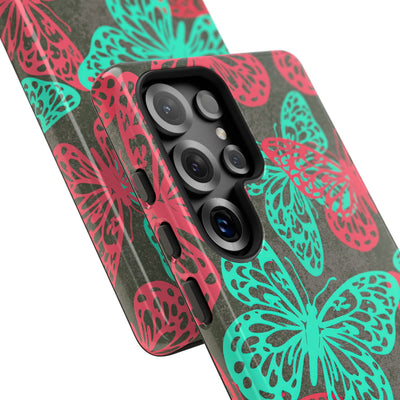 Electric Papillon · Tough Phone Case for Samsung · Pink